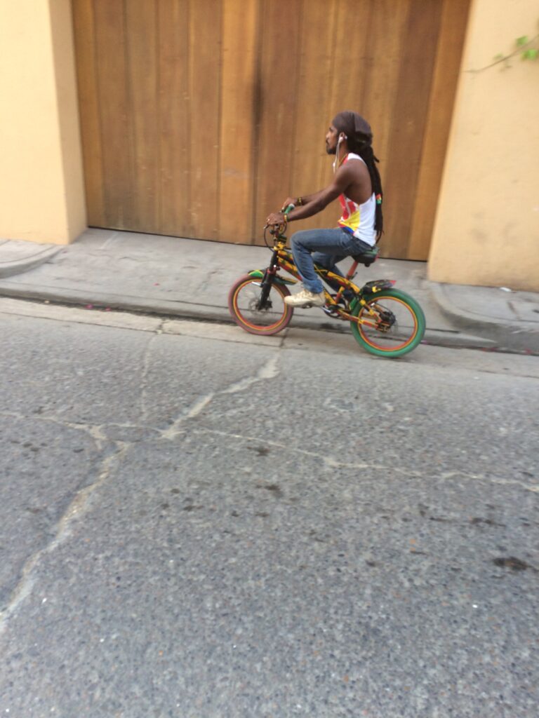 guy on a bike